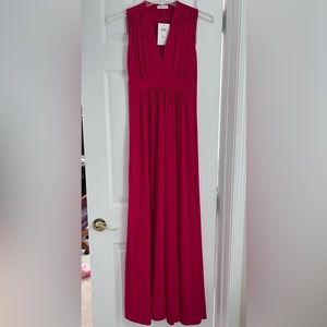 NWT Red Floor Length Cache Dress Size Small